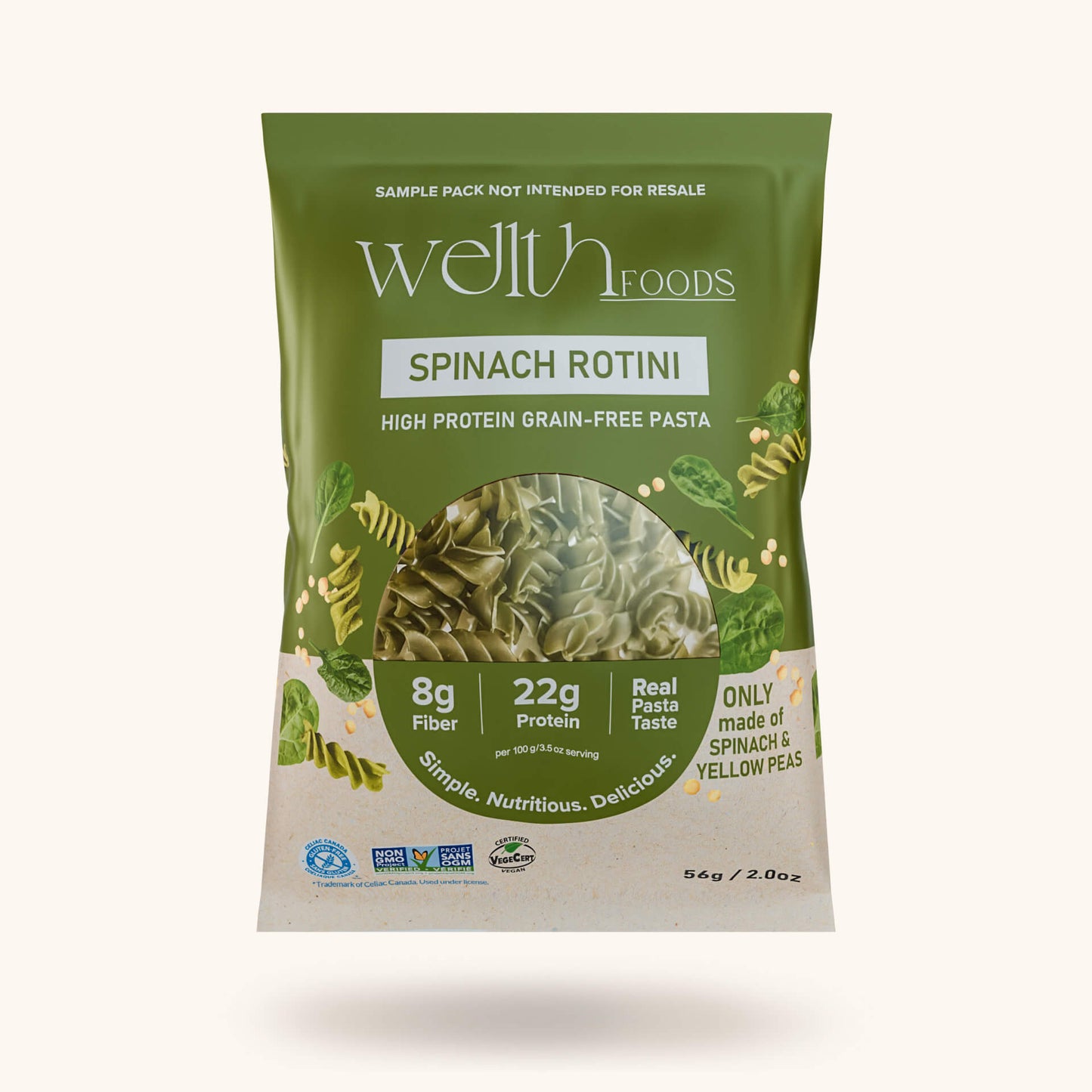 Yellow Pea Rotini | High Protein Grain-Free Pasta