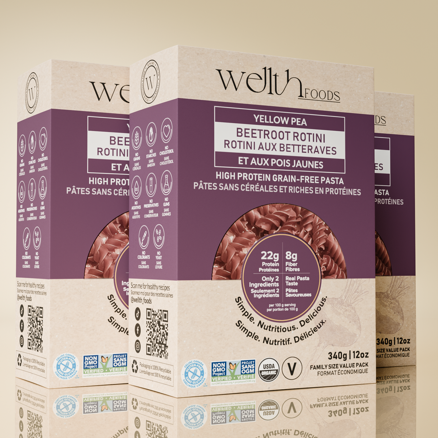 Yellow Pea Rotini | High Protein Grain-Free Pasta